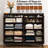Dresser For Bedroom With 8 Drawers, 55" Large Dresser & Chest Of Drawers With Charging Station, Wood Closet Clothes Storage Tall Dressers Organizer For Bedroom Living Room Hallway, Brown-802346475