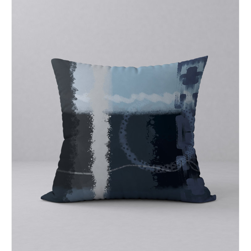Reversible Throw Pillow, 24" H x 24" W