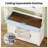 47.2" Wide Pantry Cabinet with Drop Leaf and Charging Station, Walnut