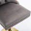 Velours gris avec hauteur ajustable, support de dossier rembourré moderne, confortable pour îlot de cuisine pour la maison et le pub, de 2 sièges, dossier (unités deux-357974187-357974199