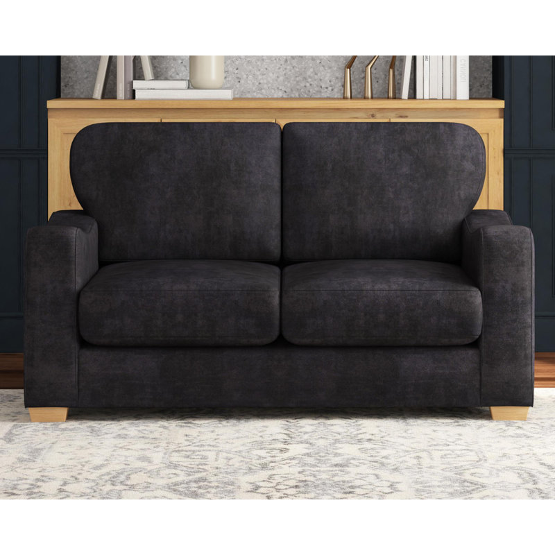Theadford Two Seater, Fixed Back, Dark Mink