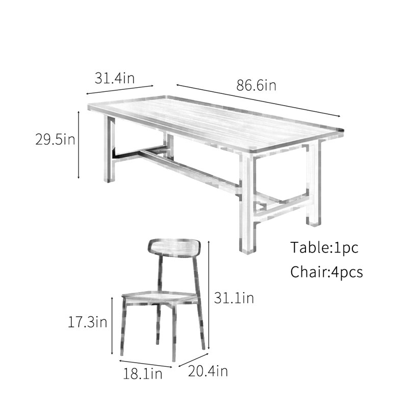 Ofenloch, 29.5"H x 86.6"L x 31.4"W