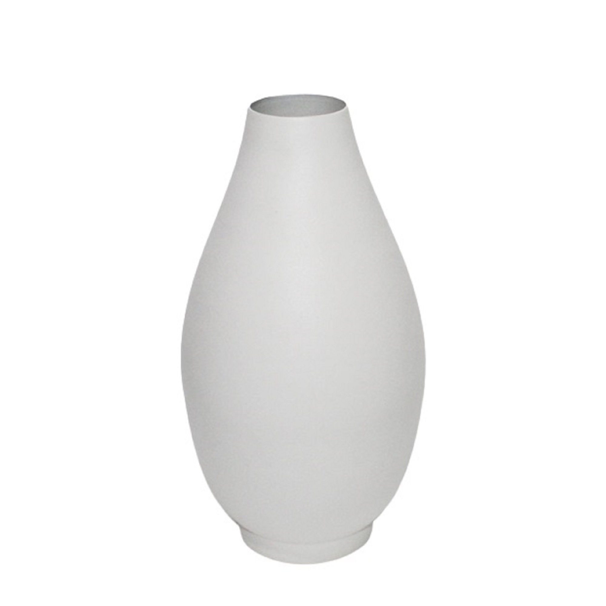 Jenny 9.25'' Aluminum Table Vase, White