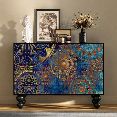 Modern Light Luxury Double-Door Accent Cabinet