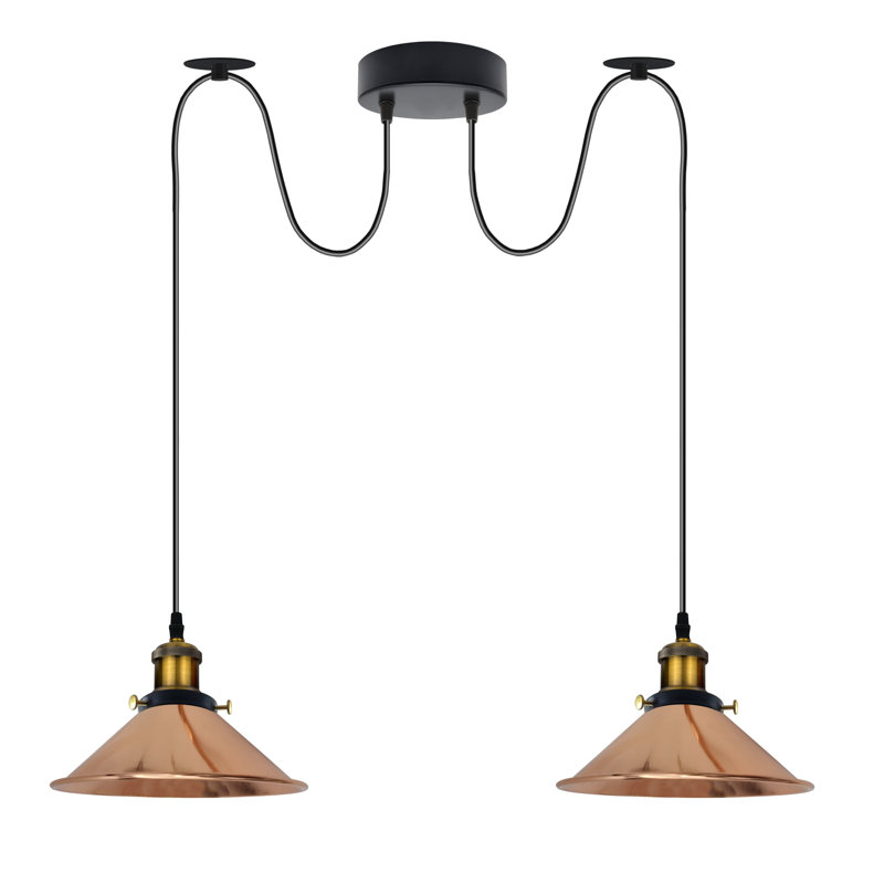 Lofton 2 - Light Cluster Pendant, Rose Gold