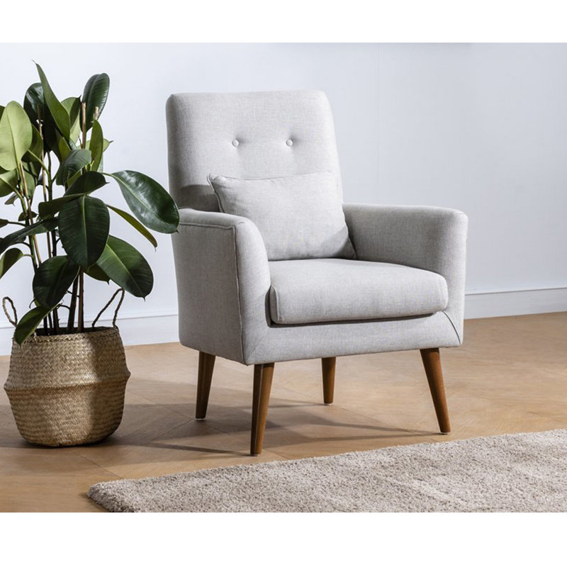 Audette 2 - Piece Living Room Set, Cream 100% Linen