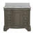 Twain 42" Single Bathroom Vanity Set with Weathered Gray Cabinet and Carrara Marble Countertop-1294864973