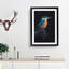 Kingfisher Bird - Picture Frame Painting Print-56924996-56924995