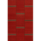 Geometric Area Rug in Red