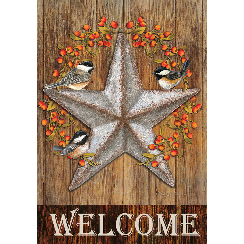 Harvest Barnstar Welcome Garden Flag