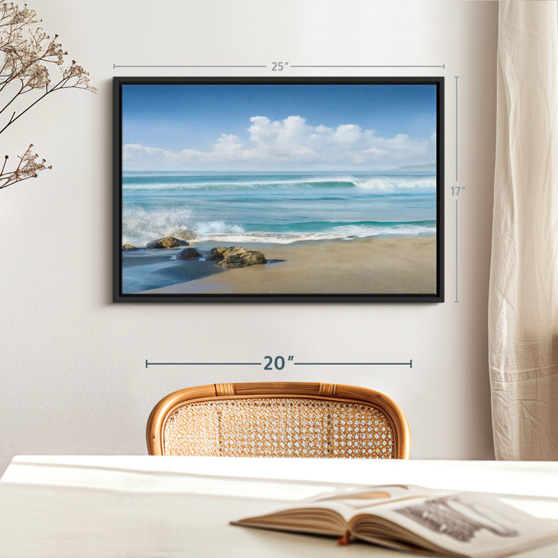 Sweeping Blue Canvas Print, 17" H x 25" W