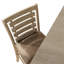 Ensemble de 2 chaises de salle à manger à hauteur de comptoir de style rustique moderne en bois massif