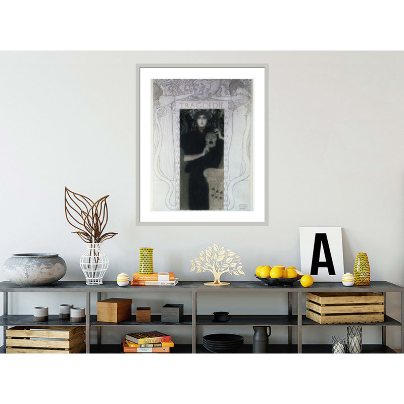 Tragédie par Gustav Klimt, impression giclée encadrée, 41.05" H x 33.5" W