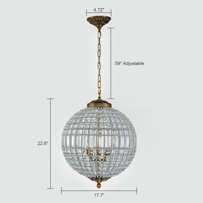 Ennu Dimmable Globe Chandelier