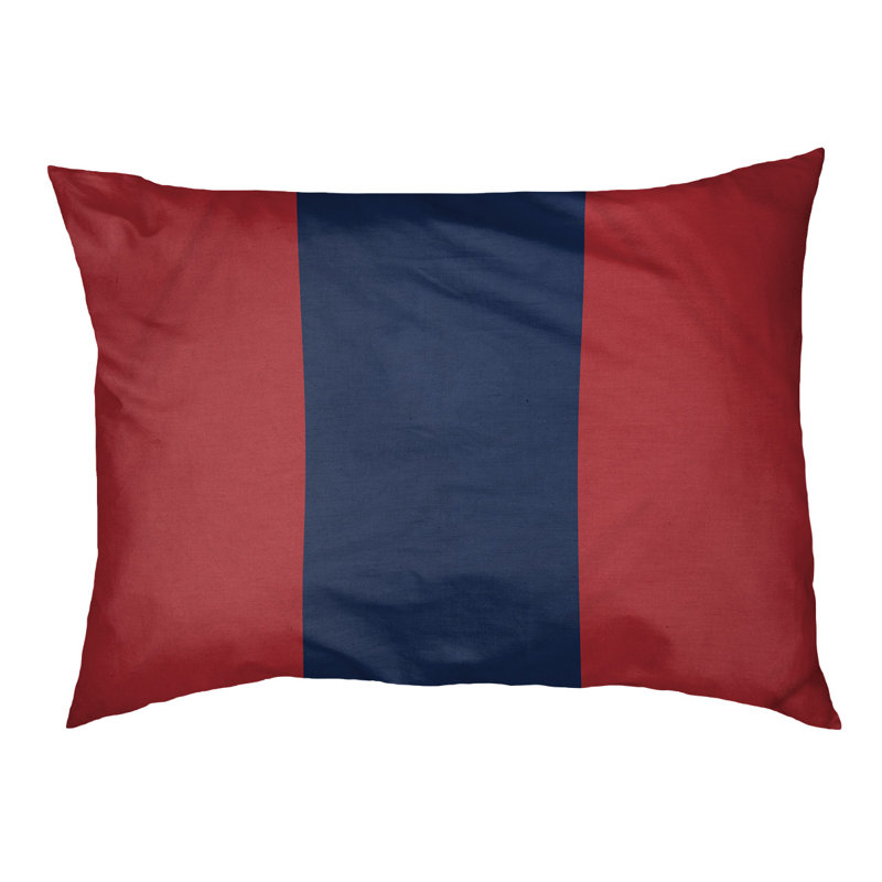 Coussin Detroit, White/Red/White, Large ( 40" W x 30" D x 14" H)