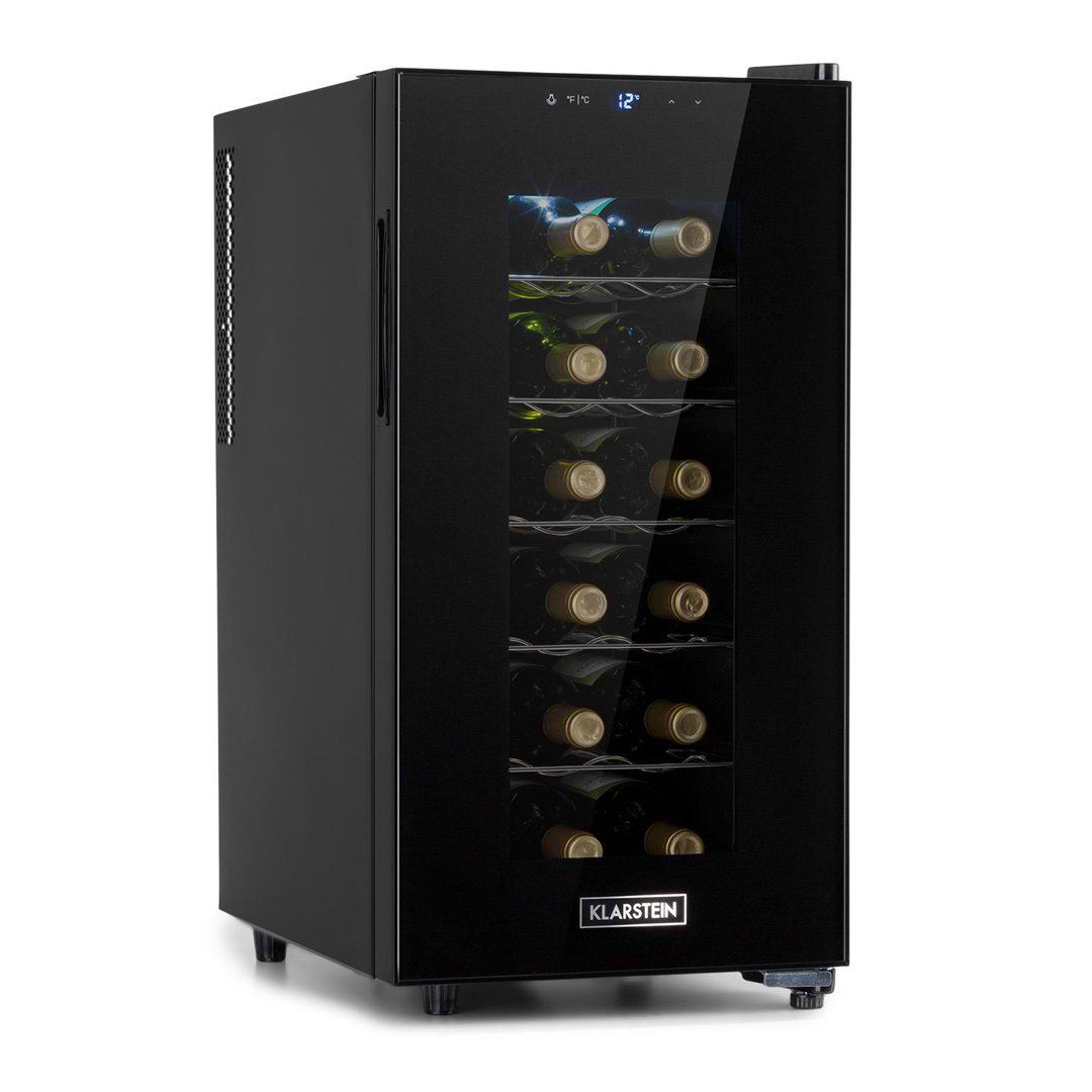 Klarstein Bellevin 18 Uno Weinkühlschrank 50 Liter 11-18 °C LED Touch Singlezone