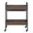 Walnut & Black Finish Serving Cart
