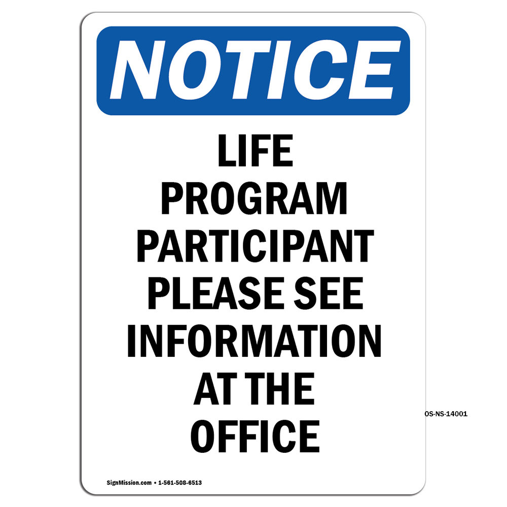 SignMission Life Program Participant Please Sign | Wayfair