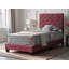 Lit simple en velours cerise Modena-83537957-83537962