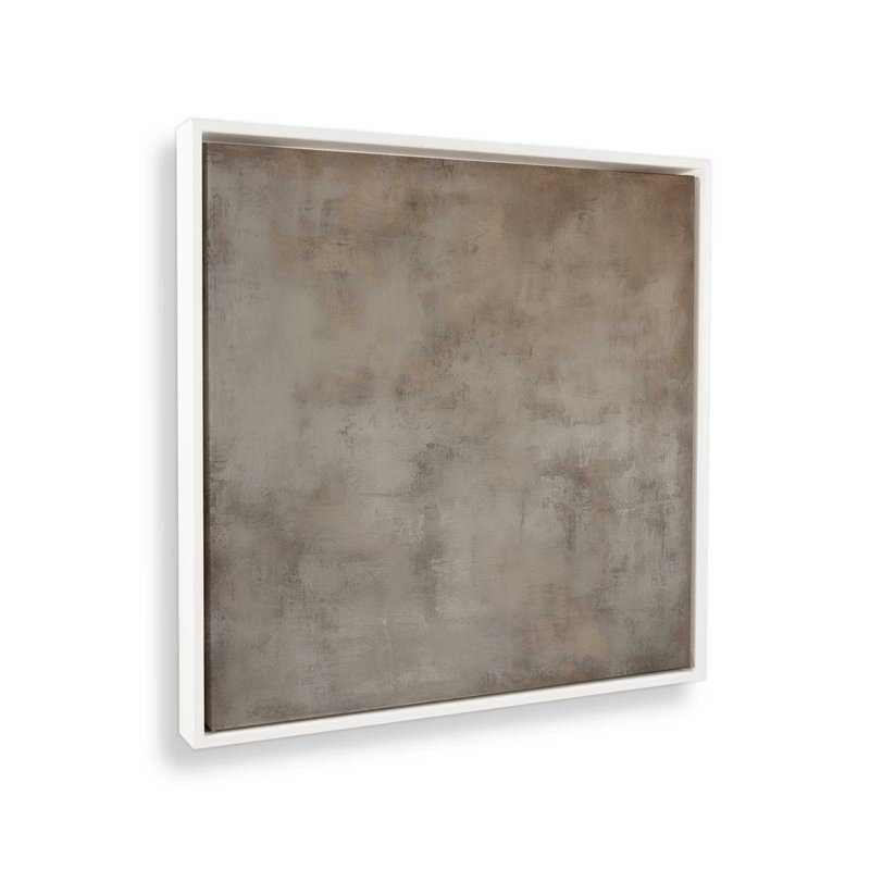 Impression sur toile Rustic Reverie Layers, Cadre flottant blanc opaque, H 24,75 po x l 24,75 po x P 1,75 po, 1
