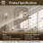 Wide Arch Rectangle Bathroom Vanity Mirror | Stainless Steel Frame-569796401-569796400