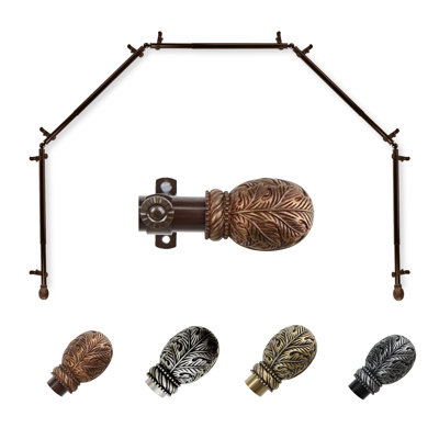 Tringle à rideaux simple ajustable 0,81 po Sarina