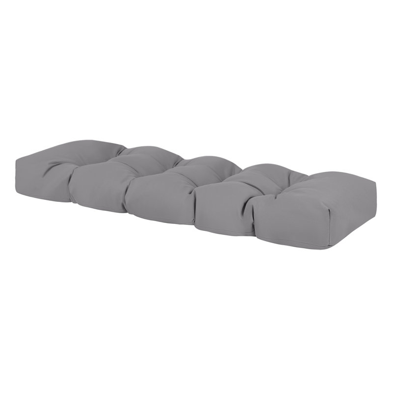 Coussin de banc sur mesure 42×16 avec rembourrage en billes de mousse et coton soyeux, housse en oléfine pour usage intérieur et extérieur, ARY014