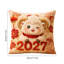 Taie d'oreiller décorative de Noël avec un agneau mignon, coussin en fibre de polyester, taie d'oreiller décorative-1782381912
