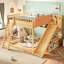 Lit mezzanine avec glissade et rangement Kizi-125179417-125179415