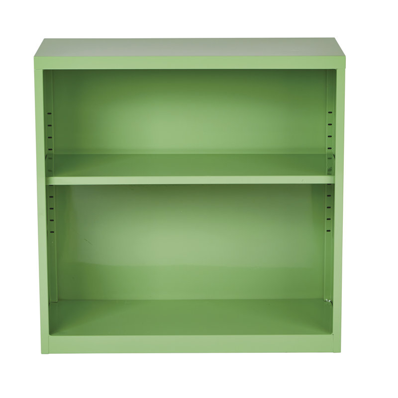 Wychwood Metal 2-Shelf Bookcase, Green