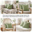 Ensemble de 2 taies décoratives matelassées à motif carré en microfibre à bords carrés passepoilés Southano Fine Vilens, ensemble de 2, 22 po x 22 po, vert sauge-399142846-399142822