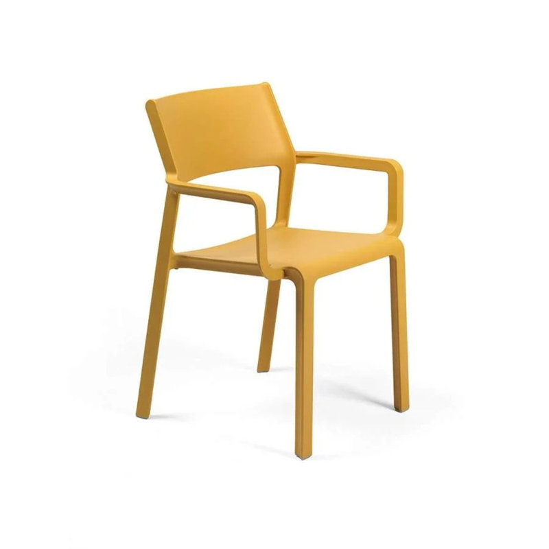 Trill Outdoor Dining Armchair, Mustard