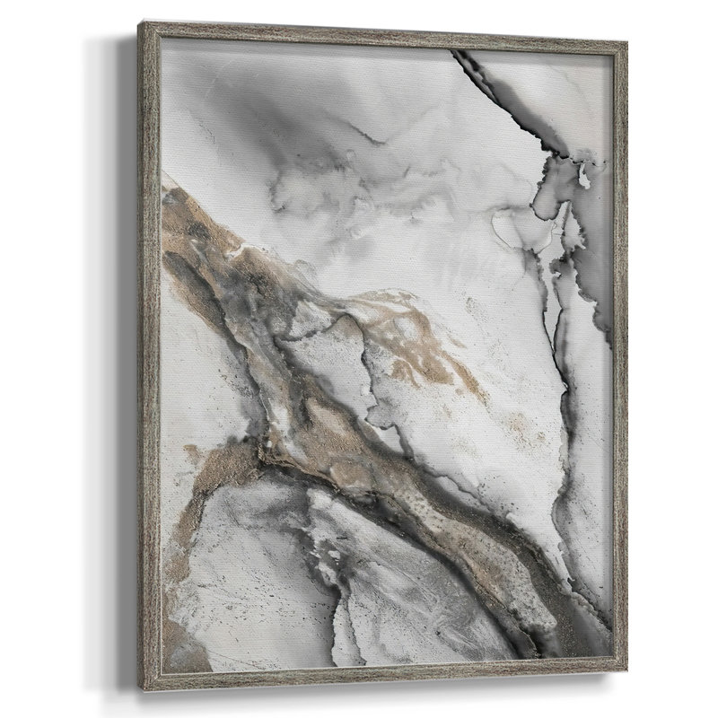 «Abstract Ink Fantasy II», reproduction encadrée - bois massif, H 30 po x l 24 po