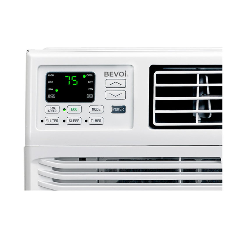 Climatiseur de fenêtre Bevoi 15 000 Btu Easycool avec télécommande 115 V en blanc