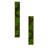 Modern Rectangular Mixed Moss Wall Art, only the Small pc,Iron Metal Frame Wall Decor