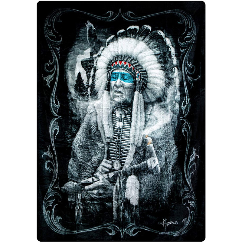 Couverture en peluche Native American collection