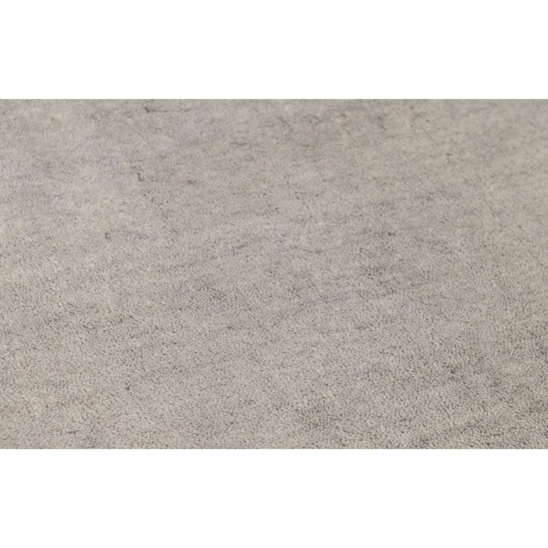 Wool Area Rug in Gray, Rectangle 5'10" x 9'3"