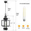 Luminaire suspendu d'extérieur câblé 15 po