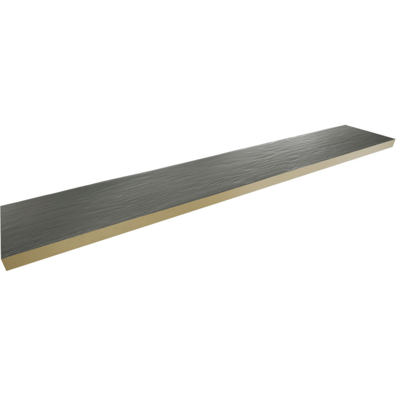 Planche de poutre en faux bois Endurathane, Ardoise, H 8 po x l 96 po x P 1 po