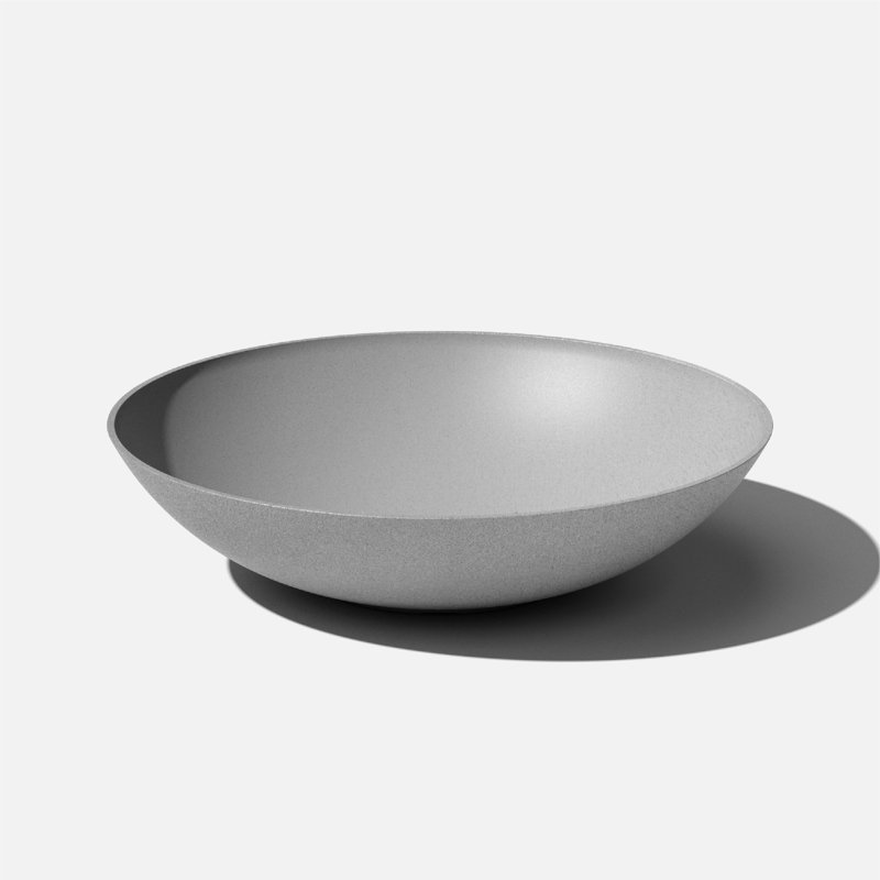 Pot à fleurs Pure Series Lane, Gris, H 8 po x l 32 po x P 32 po, Ensemble de 1