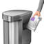 Simplehuman 45L Semi-Round Sensor Bin, Brushed Stainless Steel