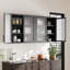 Retro Style Wall Mounted Cabinet Table-Top Storage Cabinet