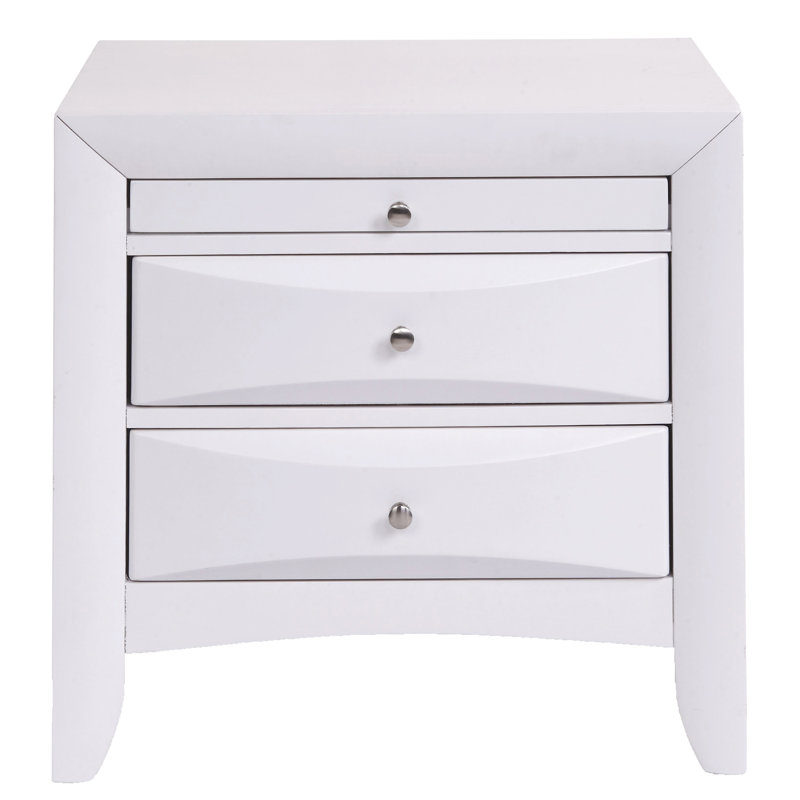 Table de chevet 2 en blanc - Solution de rangement pour chambre à coucher Ajoutez une touche de style à votre, Blanc