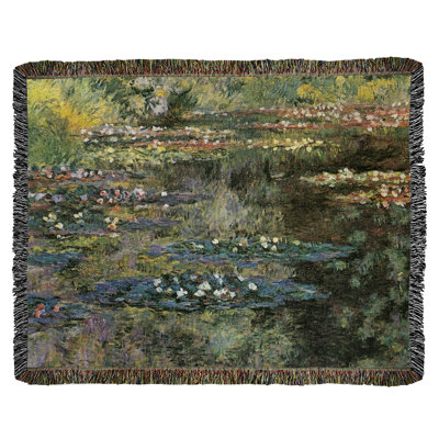Claude Monet Hand Woven Throw Blanket