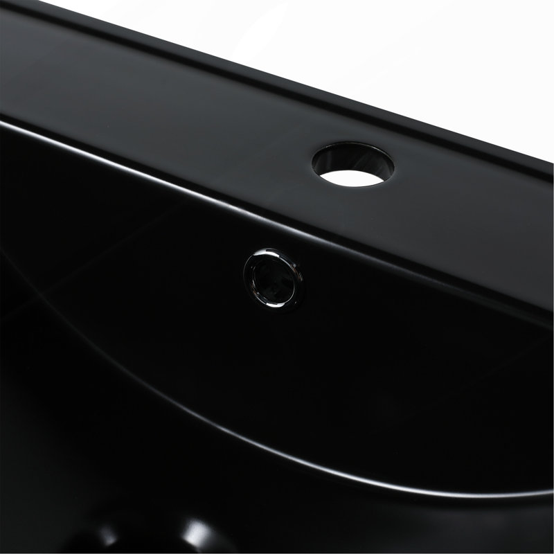 Lavabo de meuble-lavabo 24 po., Lavabo de salle de bain contemporain