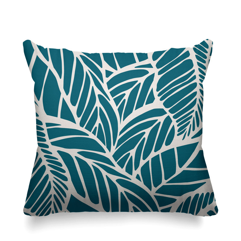 Housse et insert de coussin extérieur d'extérieur, 19 po x 19 po, Émeraude, Carré