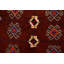 Rangement à la main one-of-kind-noué la 1980 balouch bourgogne 3 pi 5 po x 6 pi zone de laine 4 po tapis Morgana