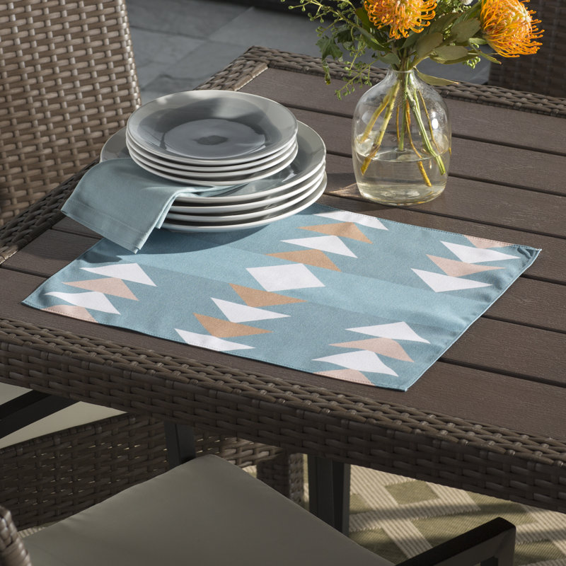 Napperon 18 "Sagebrush, Bleu sarcelle