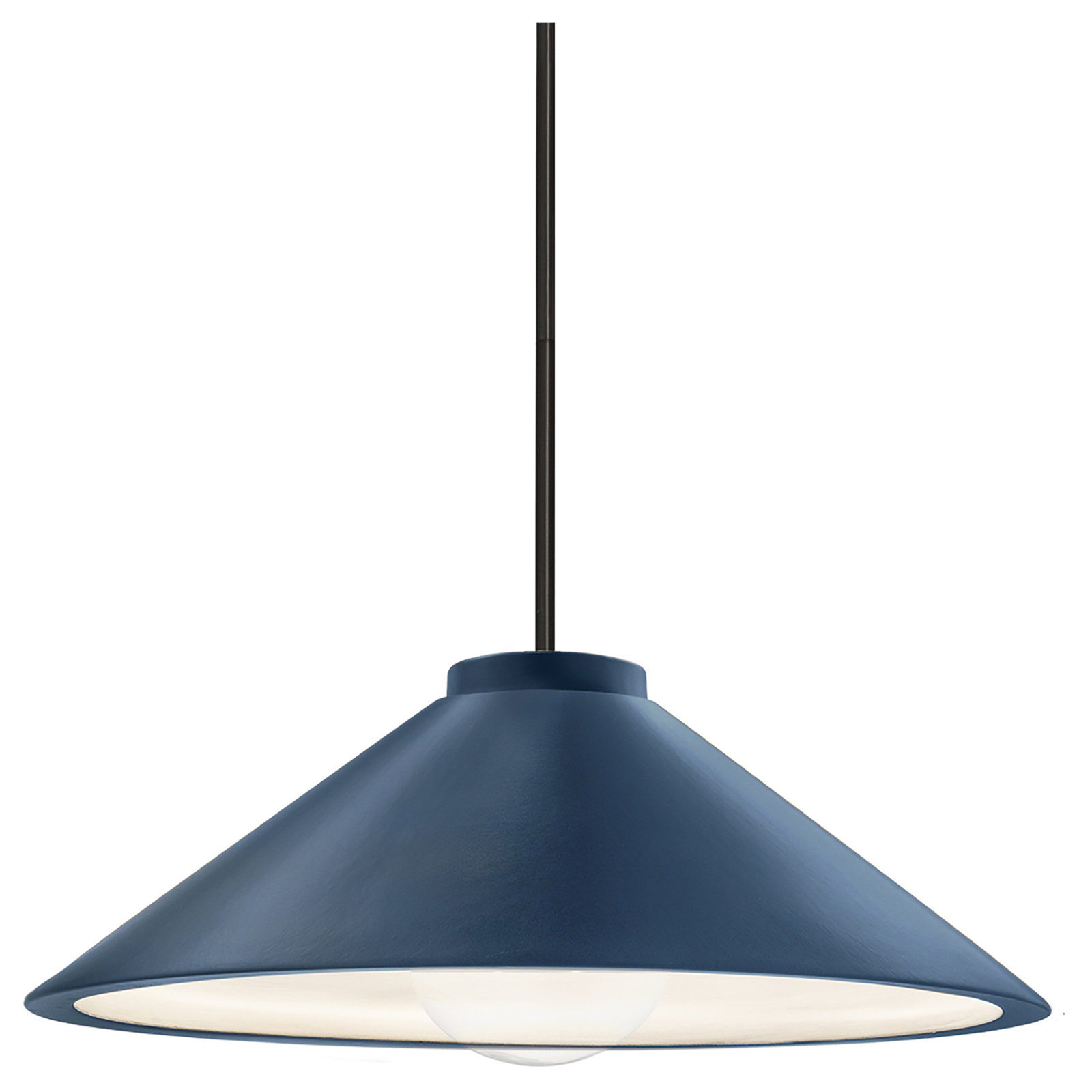 Leni Dimmable LED Single Light Pendant, Matte Black, Midnight Sky