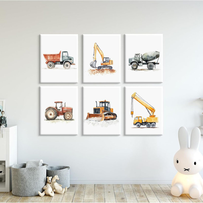 6 Piece Wrapped Canvas Print